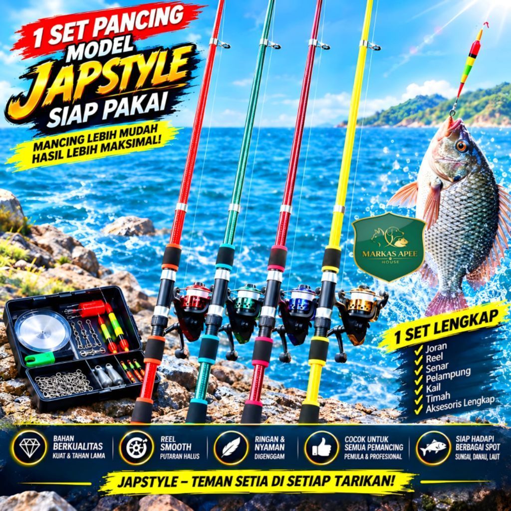 SET JORAN PANCING 180 CM MODEL JAPSTYLE PREMIUM BANYAK BONUS