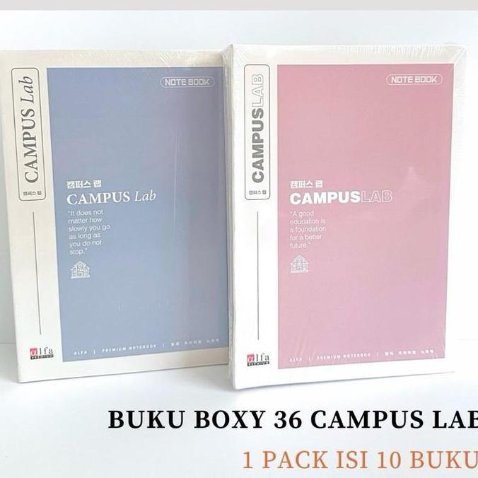Rohimjanuari - Buku Tulis Boxy 36 Pastel - Korean Notebook - Aesthetic Notebook