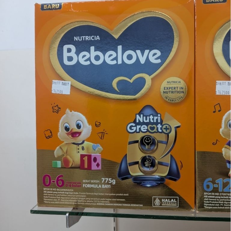 Nutricia Bebelove dan Bebelac Nutri Great+ Formula Bayi 0-6 dan 6-12 Bulan dan 3+ 775g Halal