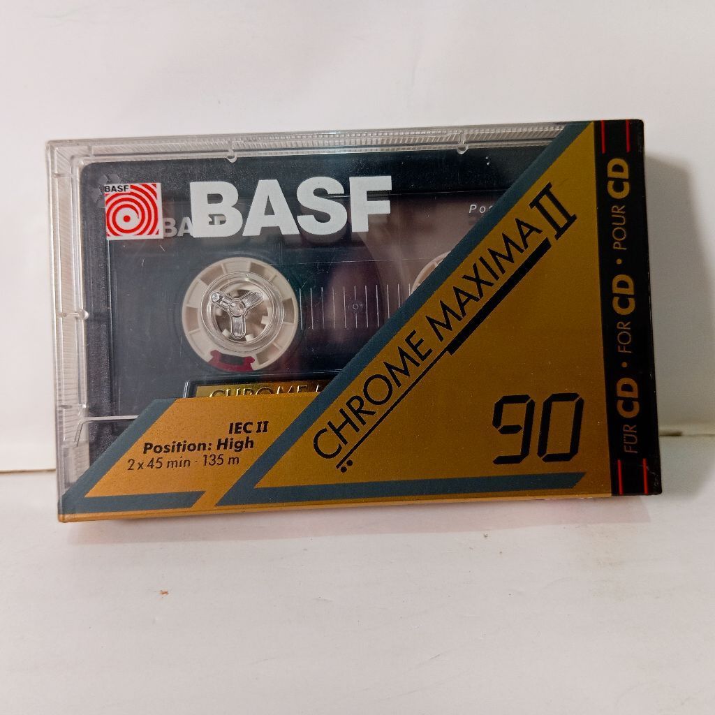 Kaset BASF CHROME MAXIMA II 90 - Kaset Kosong Segel / Blank Cassette Sealed