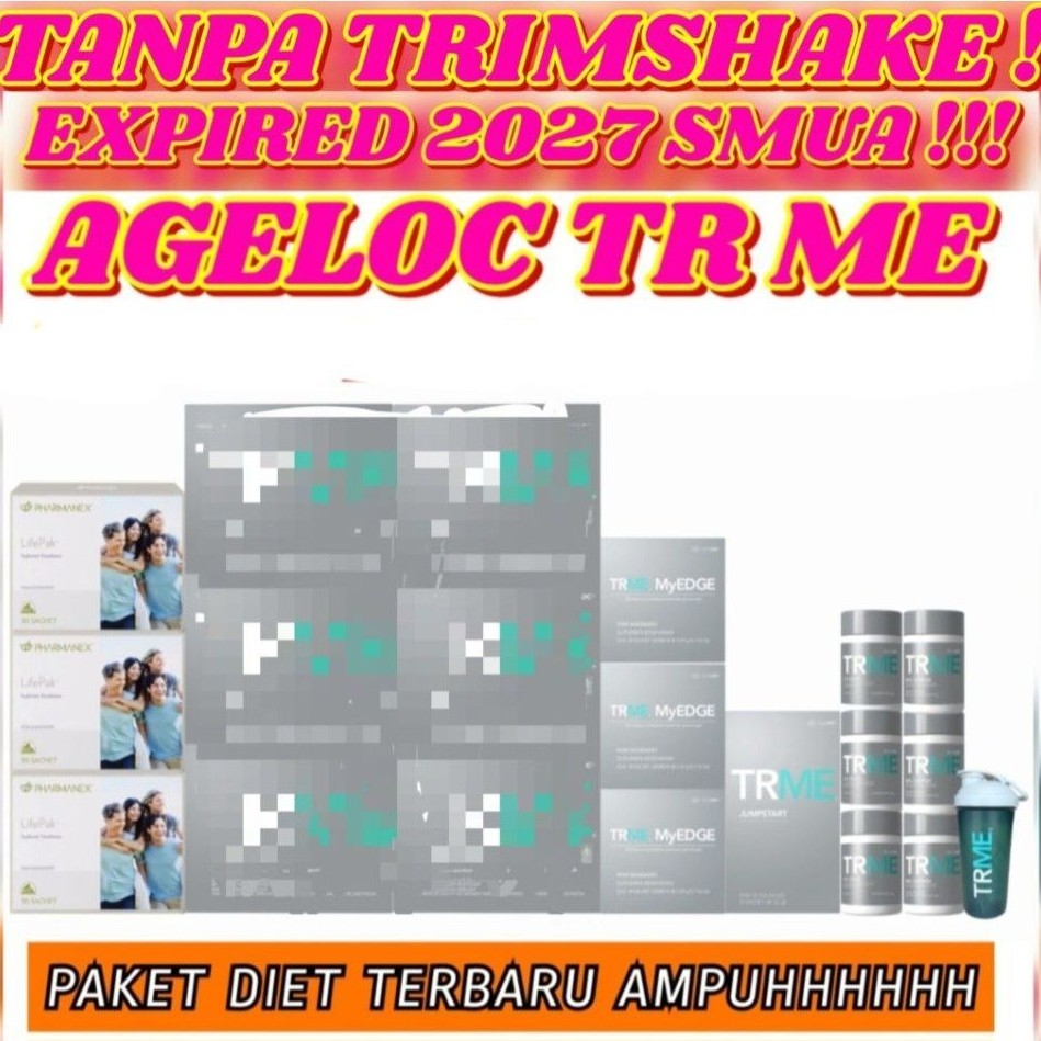 TANPA TRIM SHAKE  3 BLN TR ME PAKET DIET TR ME TR90 TWS NU      SKIN TERBARU