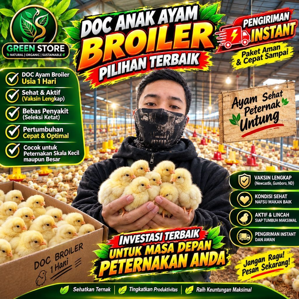 DOC pejantan super Anak ayam boiler Khusus Bandung pengiriman Instan