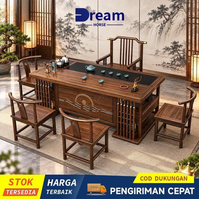 Meja Teh Cina/Meja Tamu/Meja Teh Kayu Solid/Meja Resepsi/Meja Pembuatan Teh/Meja Teh Modern