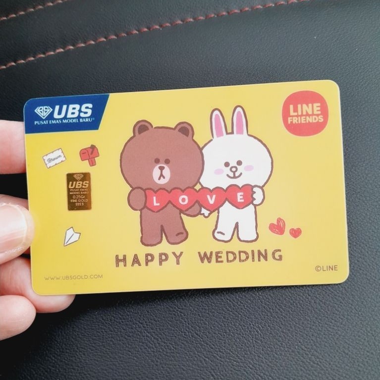 Logam mulia UBS LINE 0.25 gram