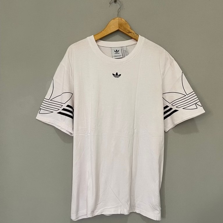 T shirt Adidas Big Logo Original / Kaos Adidas Trefoil Outline tee Second / Kaos Adidas Big Logo Sec