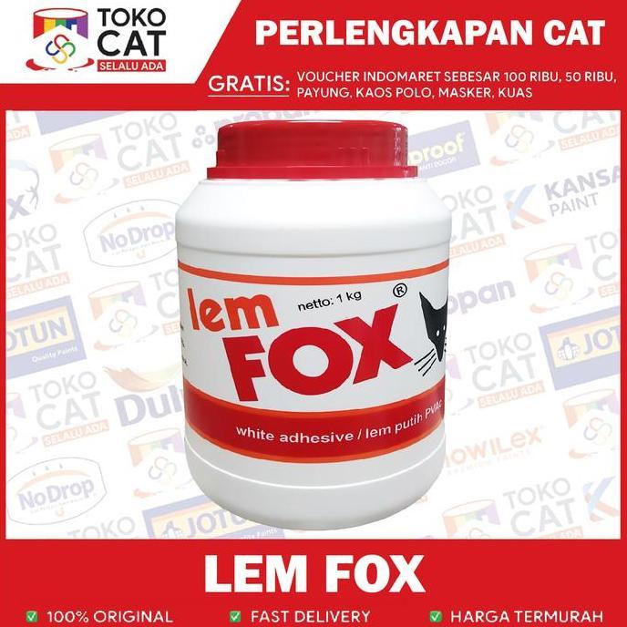 Lem Fox Putih 1 KG / Lem Kayu Putih Fox / Lem Putih / Lem Serbaguna