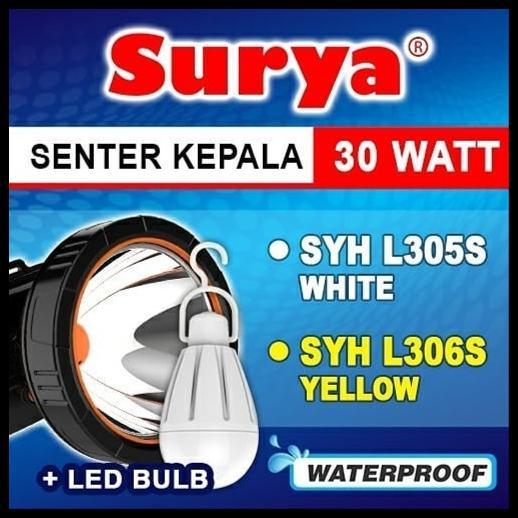 Surya Senter Kepala Syh L 306 S 30 Watt Free Lampu Led Surya Syh L306S Cahaya Kuning