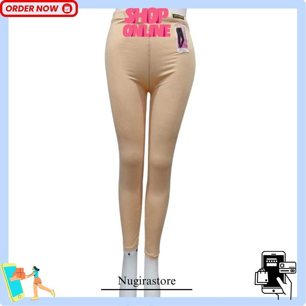 Celana Leging Dewasa Panjang Merek Guojisan Bahan Katun Spandek Impor Uk Std - Jumbo Gratis Ongkir