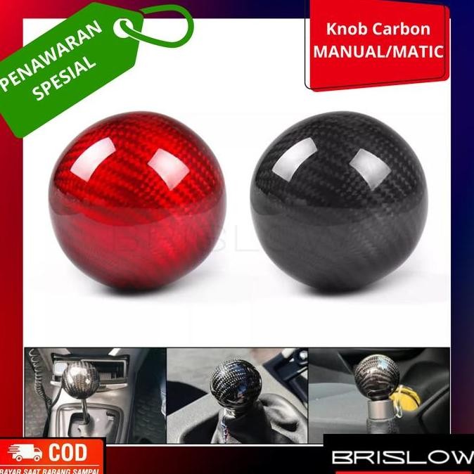 Knob Carbon Manual/Matic Bulat Shift Knob Universal ORIGINAL