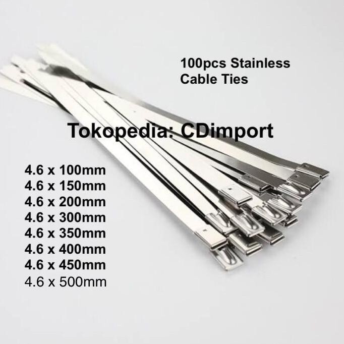 

BEBAS ONGKIR - Kabel Tis - Cable Ties Stainless 4.6 x 00 0 200 00 mm - 00pcs
