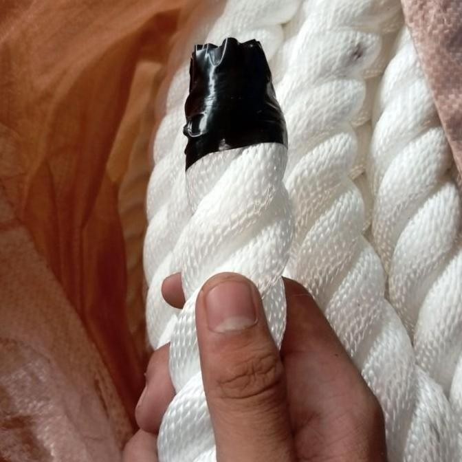Tali Tambang 8mm Nylon Putih Besar Nilon Kuat