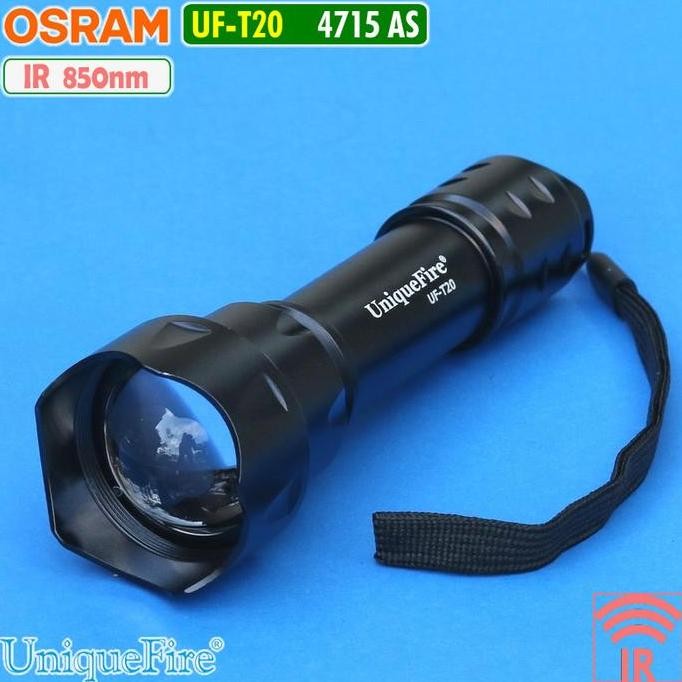 Senter IR T20 Led Infra Red Merah 850nm ZOOM Hunting Night Vision NV