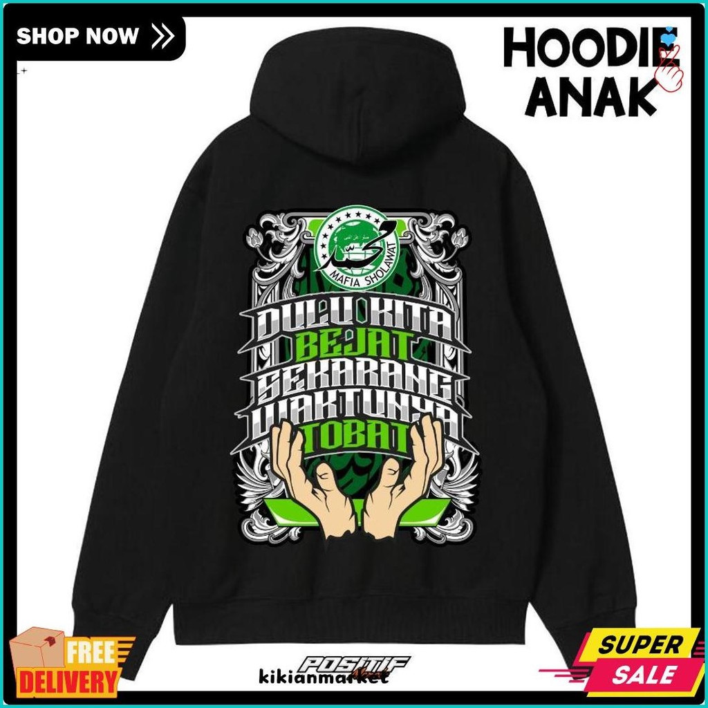 Diskon Kemerdekaan Hoodie Jaket Anak Fleece Mafia Sholawat Tobat Mafis Indonesia