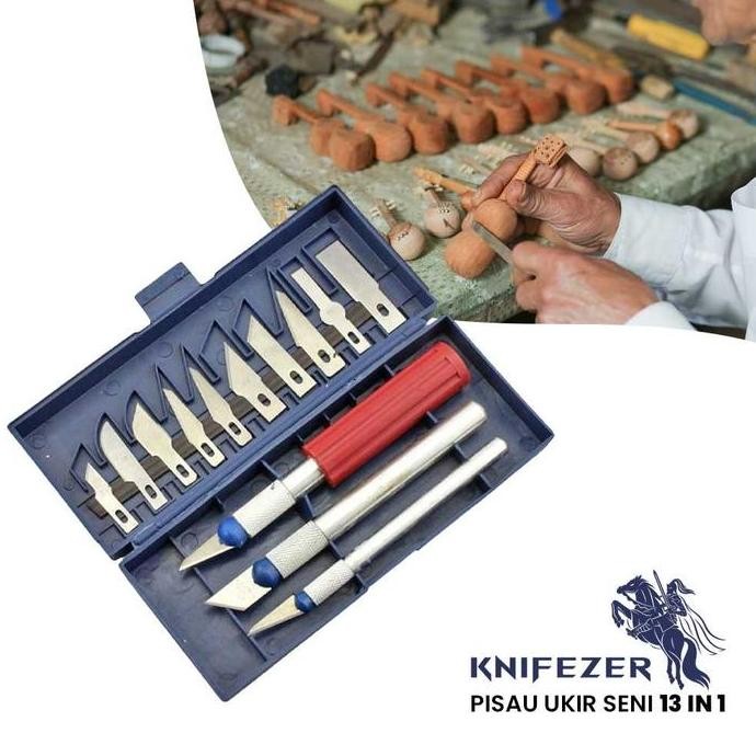 

Set Pisau Ukir Seni Kerajinan 13 In 1 Crafting Knife Art 3 Handle Allshop