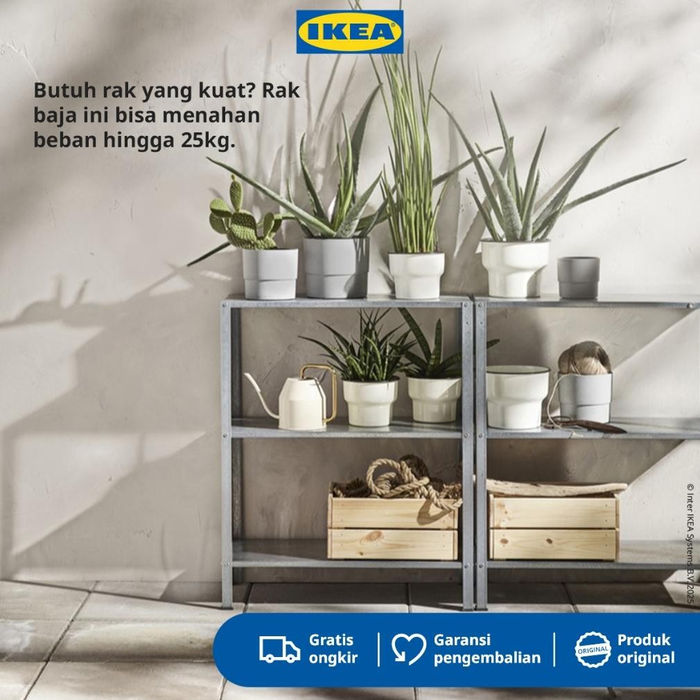 IKEA HYLLIS Rak Besi Serbaguna Dalam/Luar Ruangan 60x27x74cm