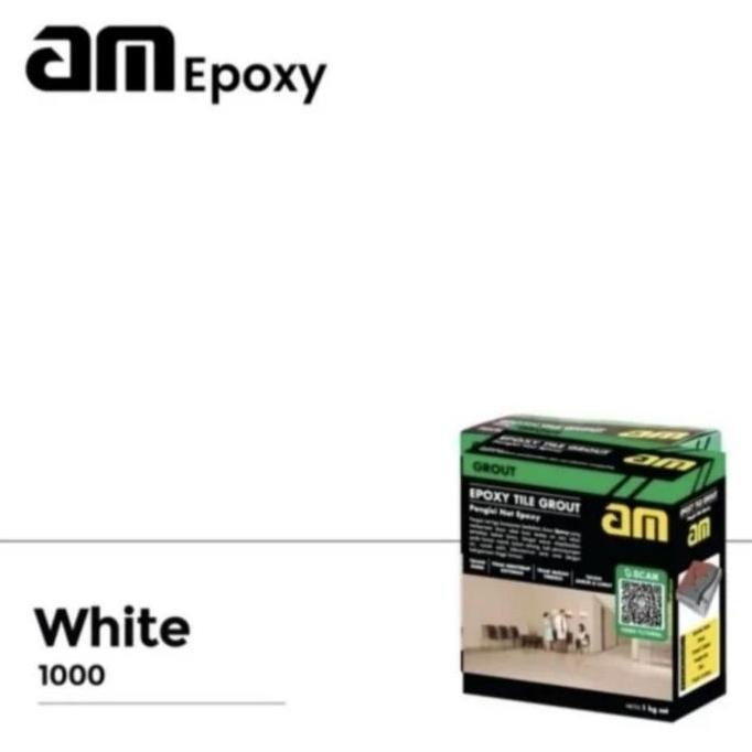 // SEMEN PENGISI NAT RESIN KERAMIK GRANIT KOLAM RENANG KAMAR MANDI AM EPOXY TILE GROUT AM55 AM 55 WH