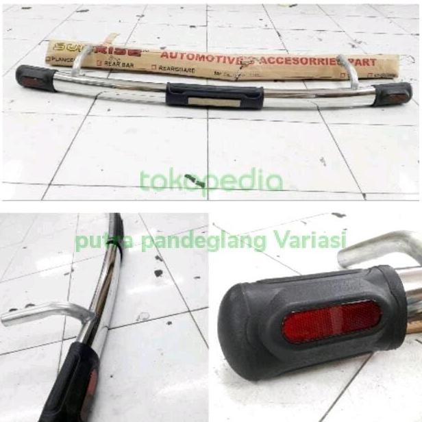 Tanduk belakang bemper belakang mobil sigra / calya bahan stenlis