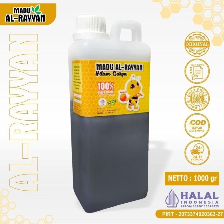 

(Terbaru) Madu Hitam Raw Honey 1kg | Madu Murni Madu Al-Rayyan (Terlaris)