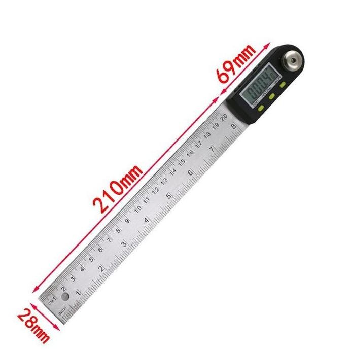 

Penggaris Digital Protractor Multifungsi Mistar Tukang Ukur Sudut Inclinometer Angle Ruler 20Cm Allshop