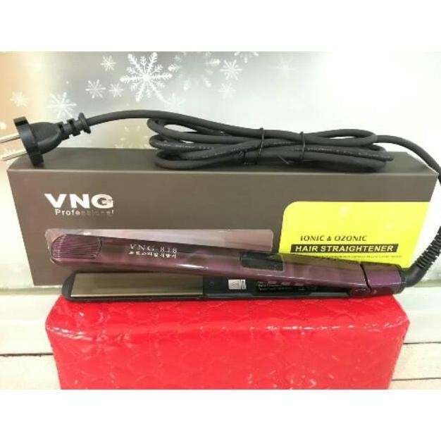 Catok Rambut Lurus / Curly Kerli Vng 818 Ionic Ozonic