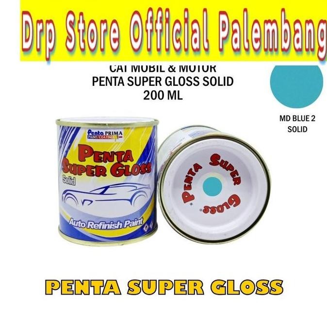 :=:=:=:=] CAT PENTA MD BLUE 4455D 200cc - penta super gloss blue - penta biru - cat motor biru - pen