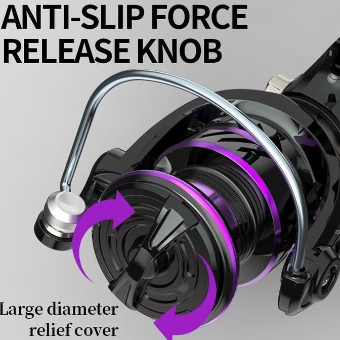 Caldari Reel Powerful Handle HP/HE 1000 - 7000 Reel Pancing Metal Power Handle Quality Reel EVA/Meta