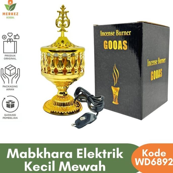 Mabkhara Prapen Elektrik Mabkharah Tempat Wadah Bakar Bukhur Buhur Dupa Arab Mewah Listrik Aesthetic