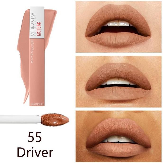 Promo Maybelline Lip Cream Super Stay Matte Ink Unnude Driver 55, 5ml COD
