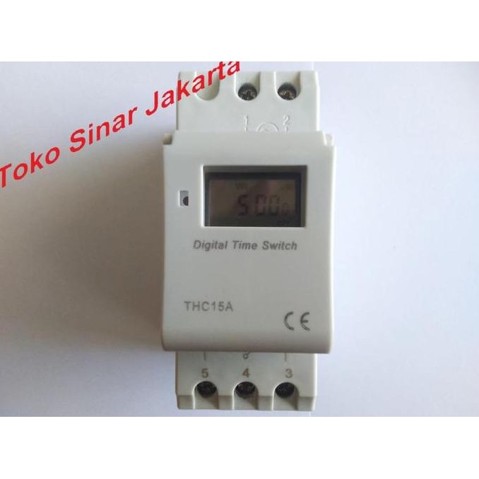 Timer Digital Saklar Sakelar Otomatis Relay Listrik Power Pengatur On Off Otomatis MCB Box Din Rail 
