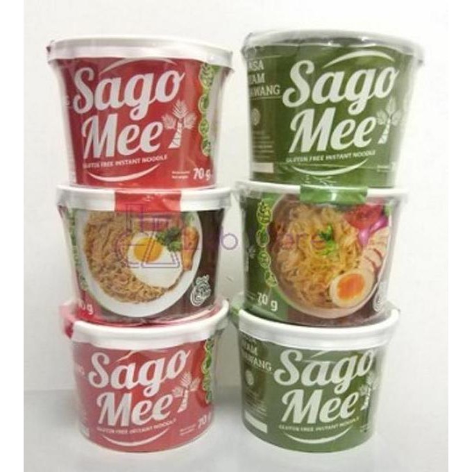 

Paket 2 Rasa 6 Cup Sagomee Sago Mee Nt Mie Goreng Ayam Bawang