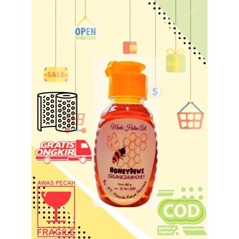 

(Terbaru) { Beli 4 Produk } HoneyDewi Madu Hutan Asli Murni 160 gr 100% Pure Natural Raw Honey (Terlaris)