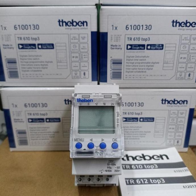 Timer Digital Theben TR610 TOP3 / TR 610 TOP3 Original CO