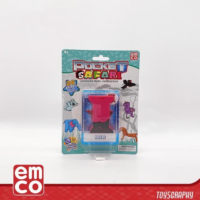 Emco Pocket Safari IBIS BIRD Letter I Morpher Transformer Robot Animal