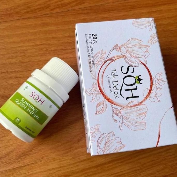 welcome to tahuan jaya SQH slimming queen herbal strong 15 kapsul + 20 teh