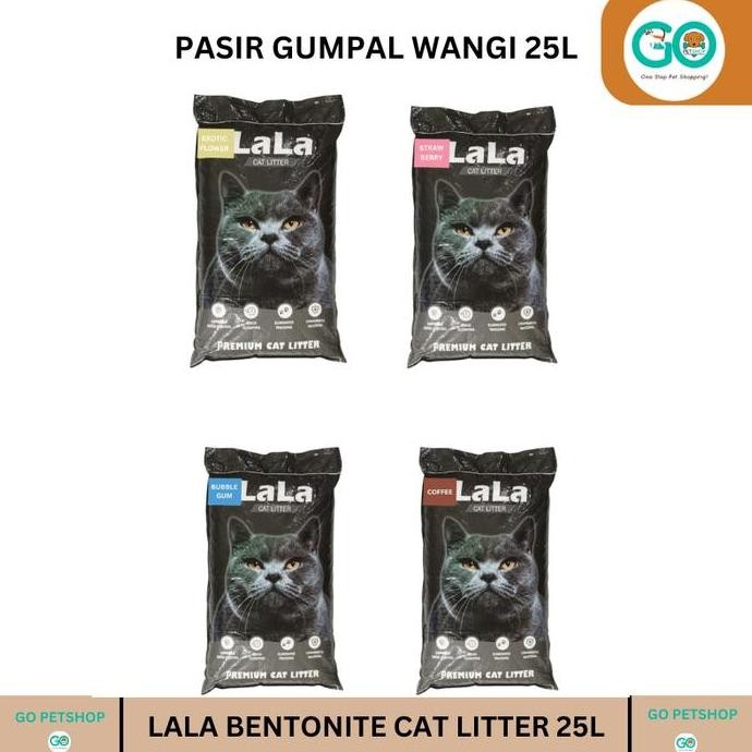 Pasir Lala 25 Liter Aroma Kopi - Lala Bentonite Cat Litter