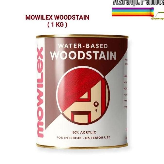 MOWILEX WOODSTAIN WATERBASED ( 1 LITER ) PLITUR CAT KAYU WATER BASED