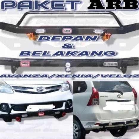 PAKET Tanduk + Towing Mobil Toyota Avanza/Xenia/vvt-i 2021 Old | Paket Bumper ARB Depan Belakang