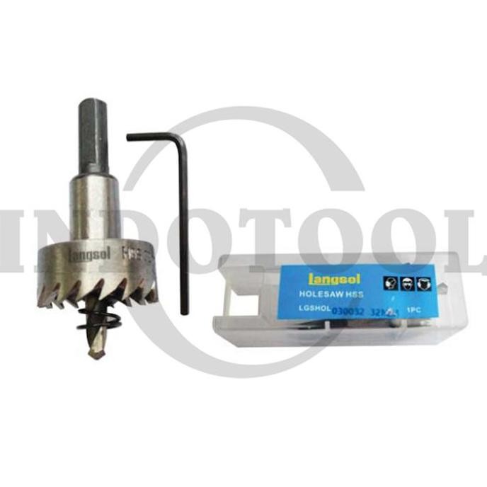 Mata Bor Besi 40Mm / Pelubang Plat Besi / Hole Saw Hss 40Mm Langsol