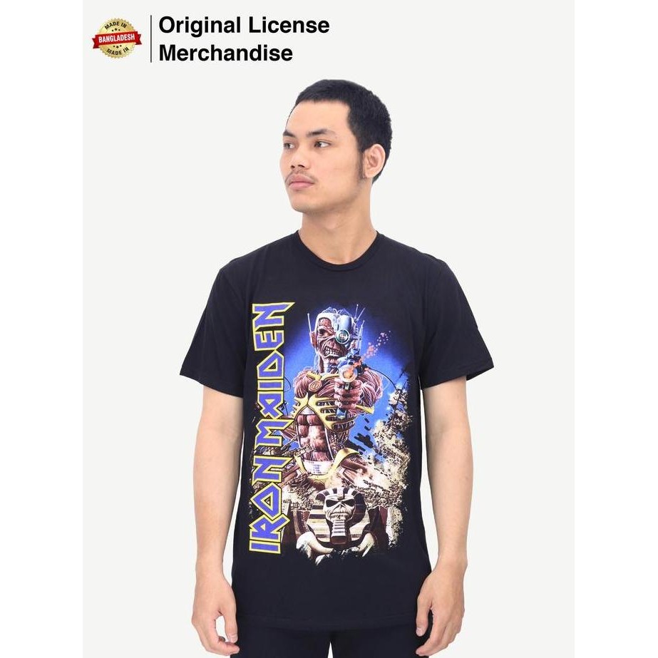 ready  IRON MAIDEN Somewhere Back In Time Jumbo Full Print Kaos Band Official