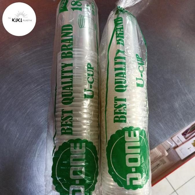 #####] Cup Gelas plastik 18oz Oval