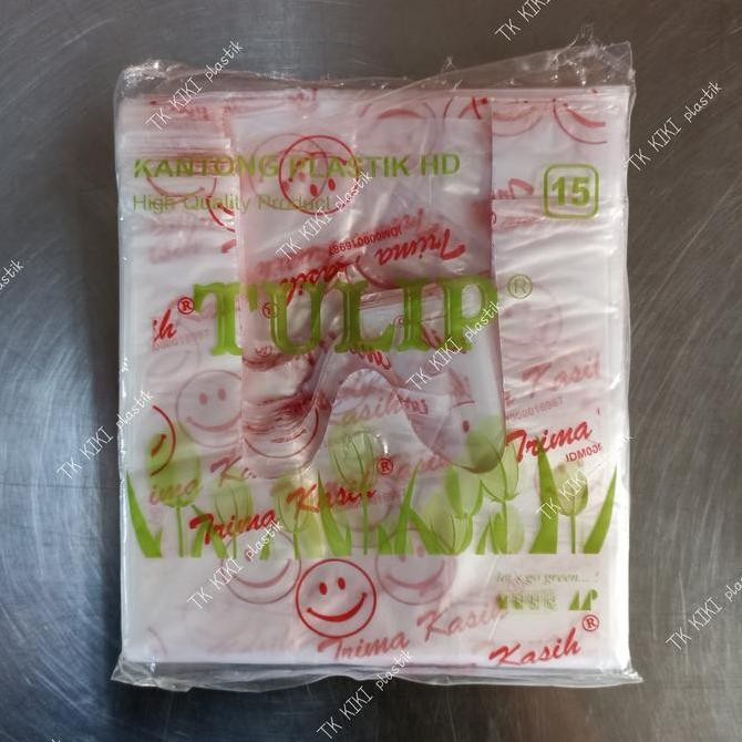 

```````] Kantong Kresek HD bening Tulip Smile Terima Kasih