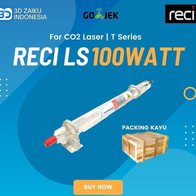 Bagus Long Life Tabung Laser Co2 100 Watt 100Watt Merek Reci Dengan Garansi