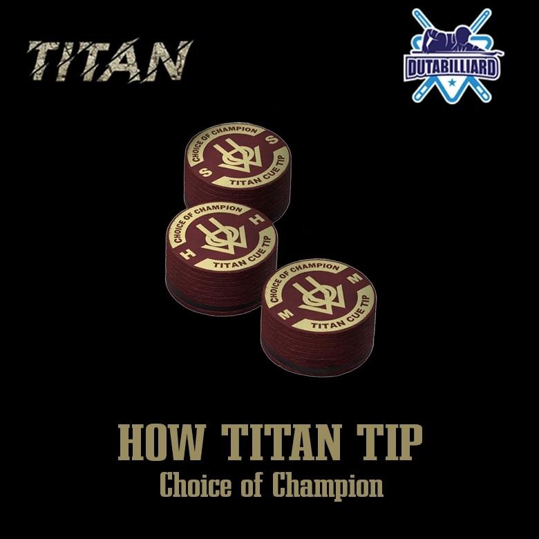 Gjk-25 Rg-4 How Titan Master Cue Tip Gen 5 Billiard Biliar Soft Medium Hard Tip Billiard Original Or