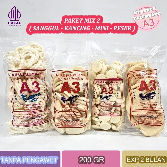 

Paket Mix 2 - Kemplang Mini Kancing Peser Sanggul 800Gr