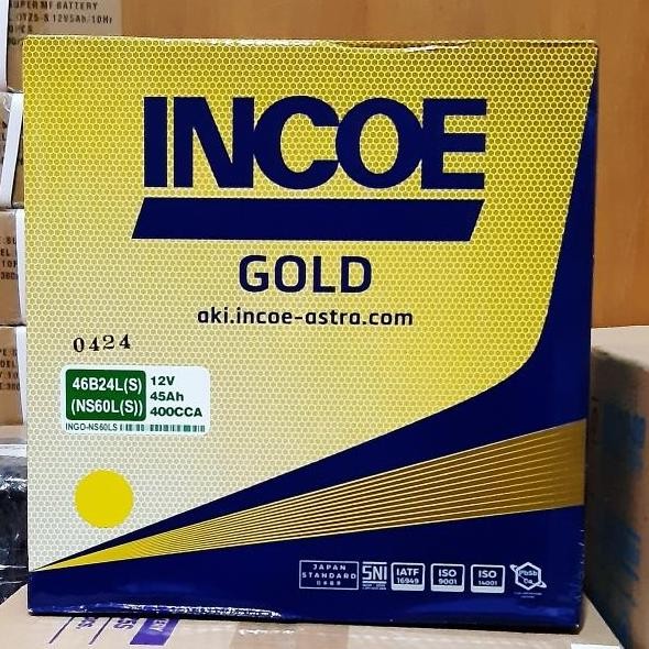 Aki Mobil Toyota Kijang Innova Incoe Gold NS60LS Aki Basah