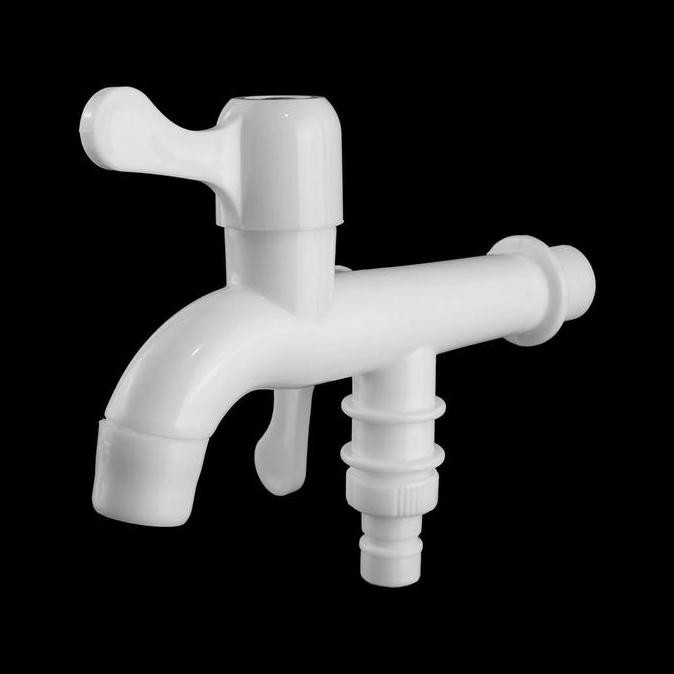 Ready...Ready...Ready...] Kran Cabang Shower Kran Air Keran Ganda Bahan Plastik Terdapat Saringan Da