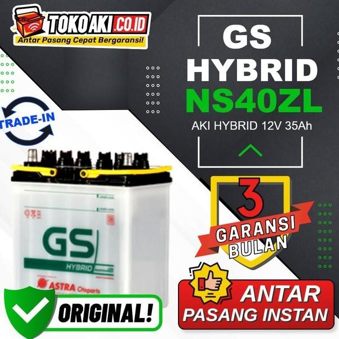 PROMO DISKON - Aki Honda City (996-Now) - GS Astra Hybrid NS40ZL / 8B20L - 2V Ah