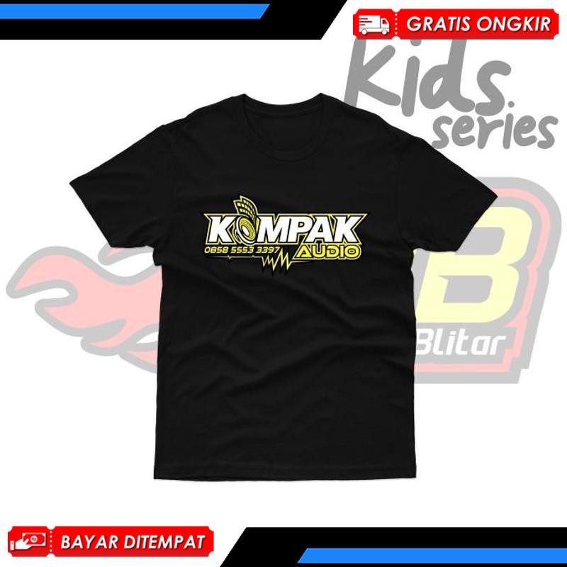 Promo Terbaik Baju Kaos Anak Distro Kompak Audio Katun Combed Viral Kekinian Terbaru 2025 KJ-17