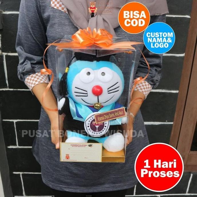PROMO DISKON - Boneka Wisuda Doraemon Mika | Hadiah Wisuda Kado Wisuda Mika Boneka