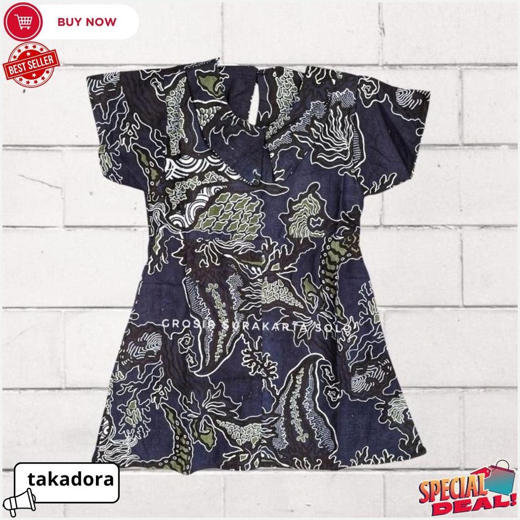 Dress Batik Anak Model Rania Termurah Banget